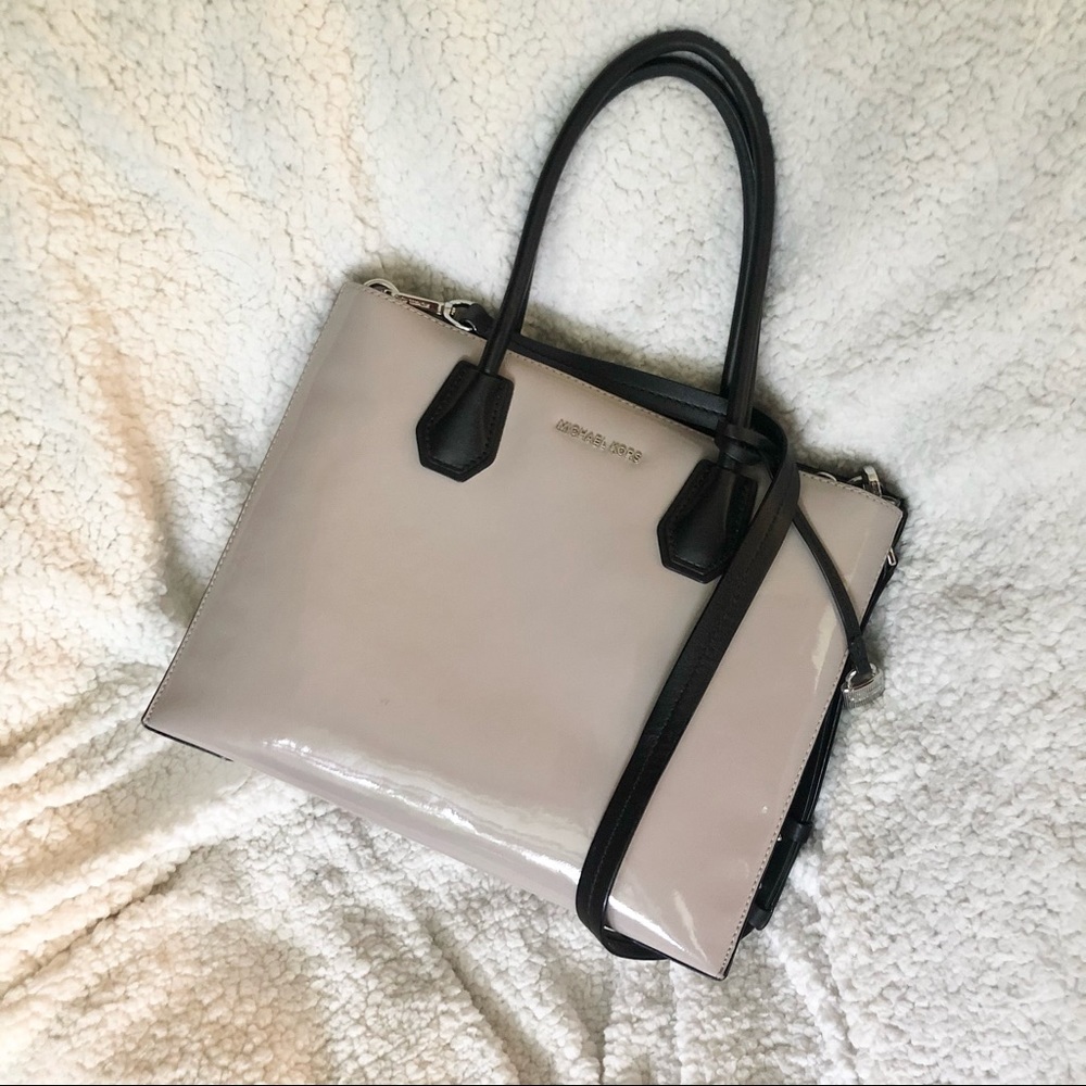 Michael Kors Mercer Large Patent Leather Tote Bag